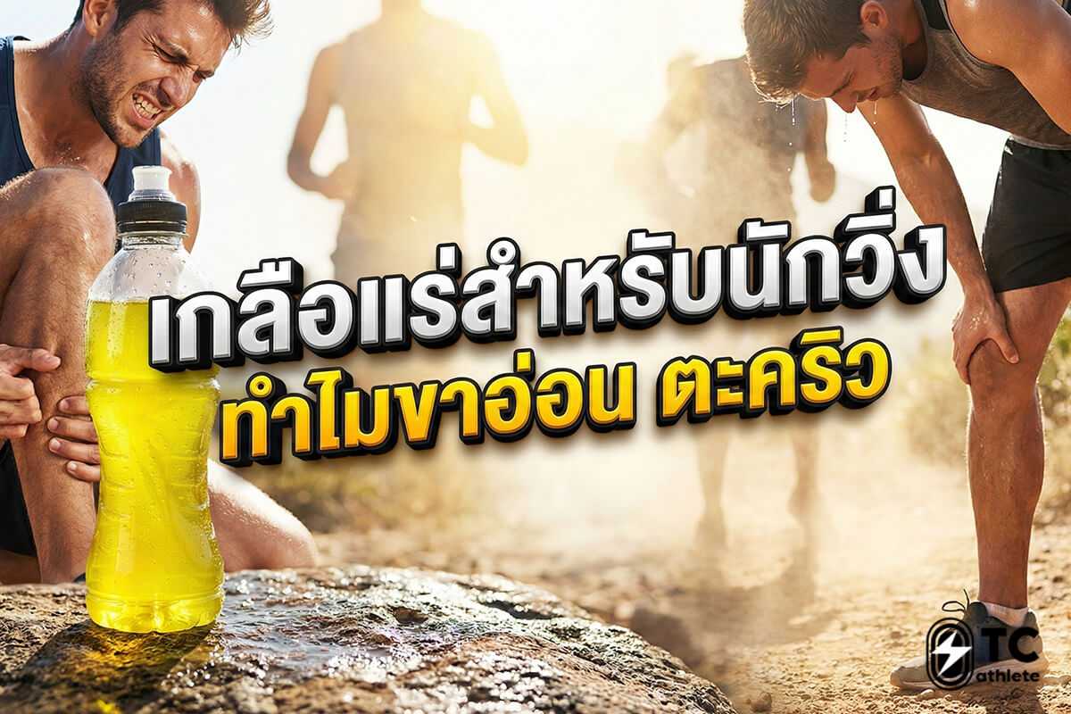 เกลือแร่สำหรับนักวิ่ง ภาวะขาอ่อน ตะคริว และเวียนหัวจากสมดุลอิเล็กโตรไลต์