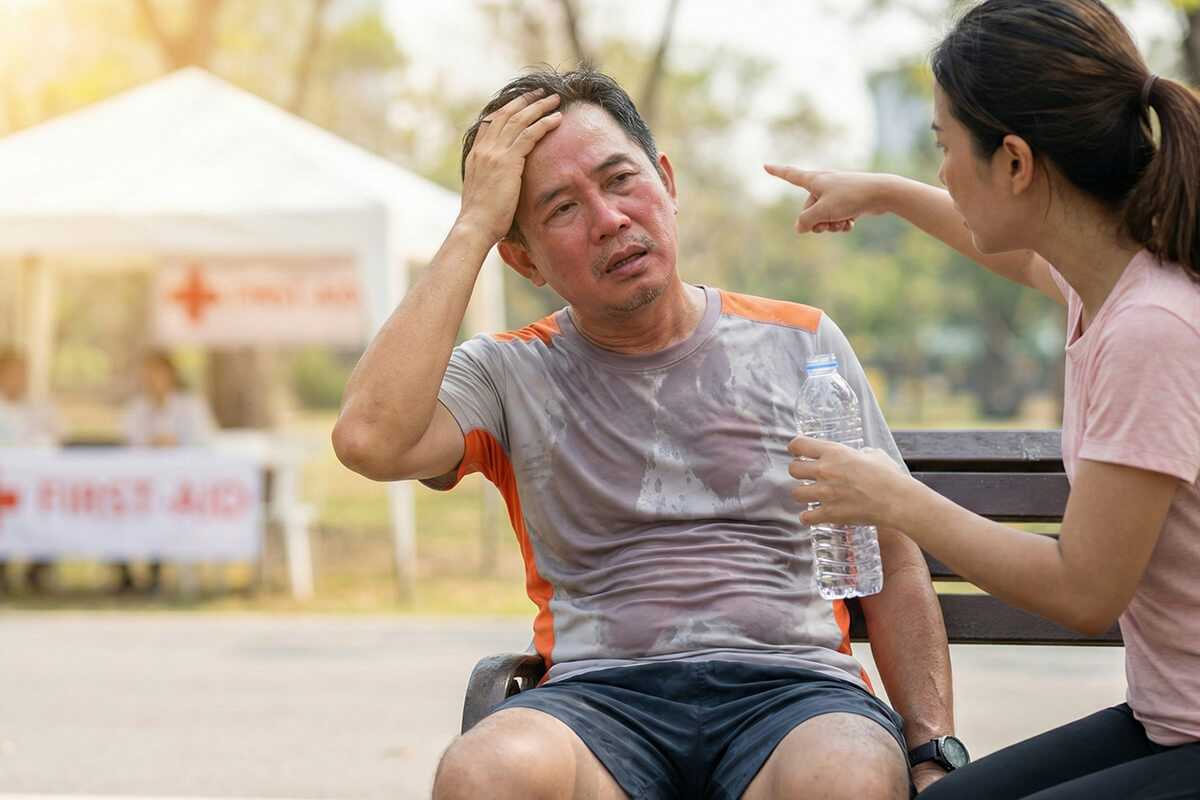 สัญญาณเตือนภาวะอันตรายจากความร้อนในนักวิ่ง