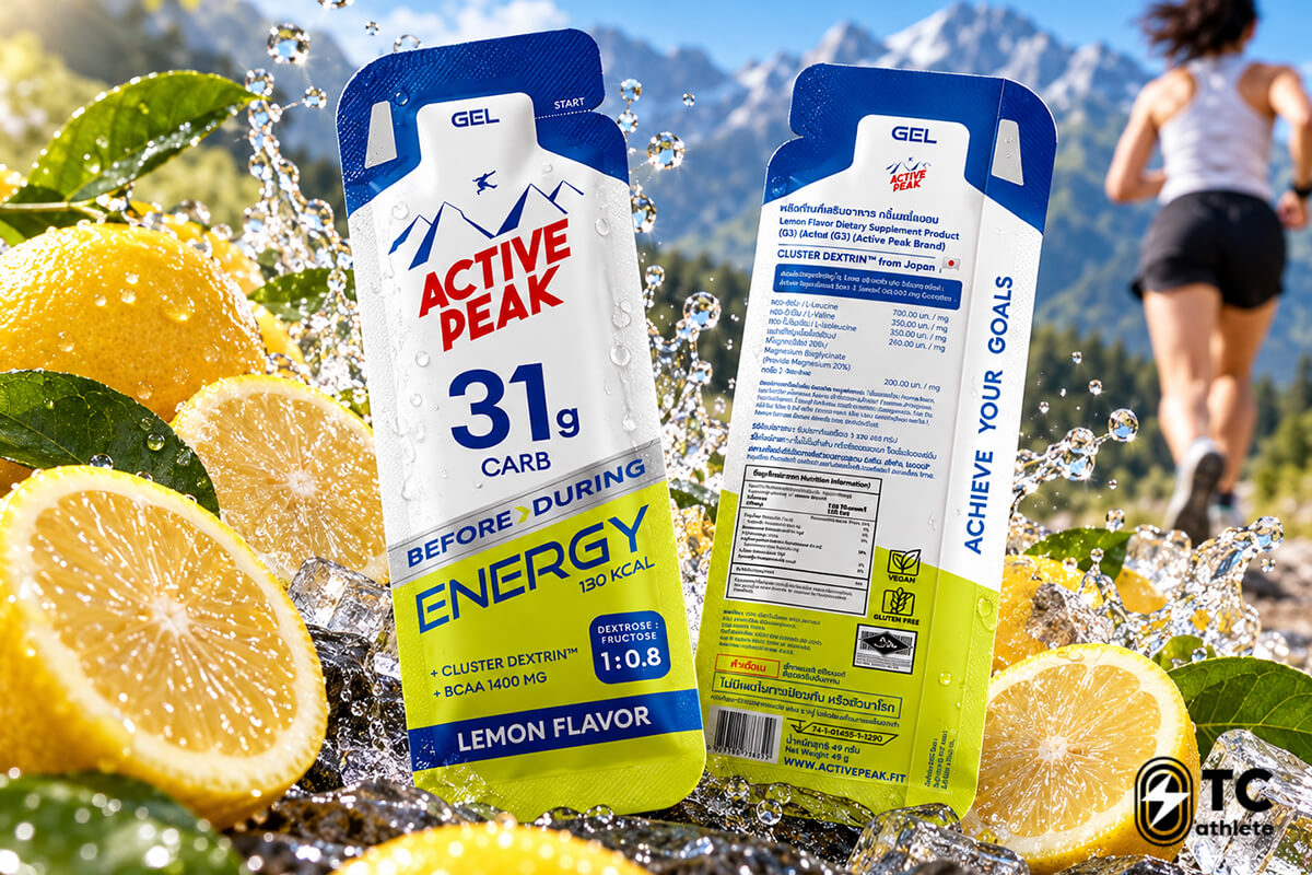 รีวิว Active Peak Energy Gel สูตรใหม่ ด้านเนื้อเจล รสชาติและการใช้งานระหว่างวิ่ง