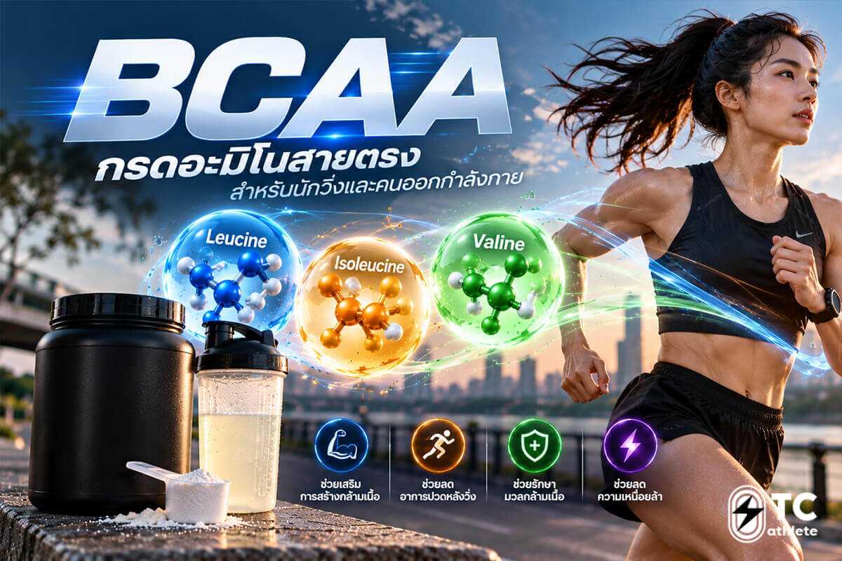ประโยชน์ของ BCAA ต่อการฟื้นฟูกล้ามเนื้อและการออกกำลังกายของนักวิ่ง