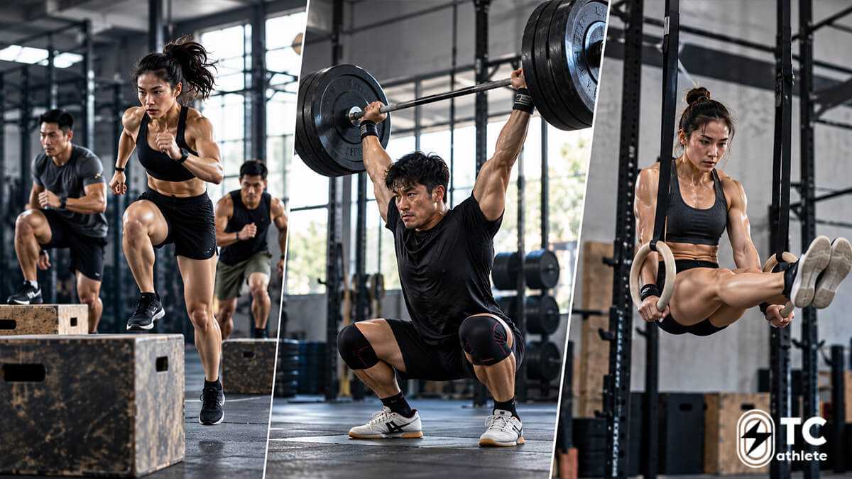 รูปแบบการฝึก CrossFit ทั้งเวทเทรนนิ่ง ยิมนาสติก และคาร์ดิโอ
