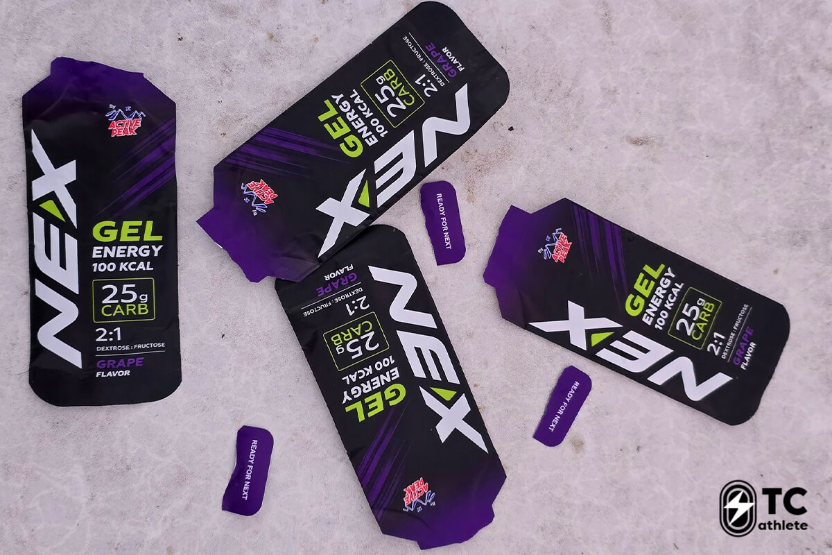 ช่วงเวลากิน NEX Energy Gel ก่อนวิ่งและระหว่างวิ่งเพื่อเติมคาร์โบไฮเดรต