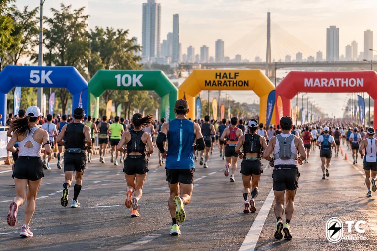 การเลือกเจลพลังงานและเกลือแร่สำหรับวิ่ง 5K 10K ฮาล์ฟมาราธอนและมาราธอน